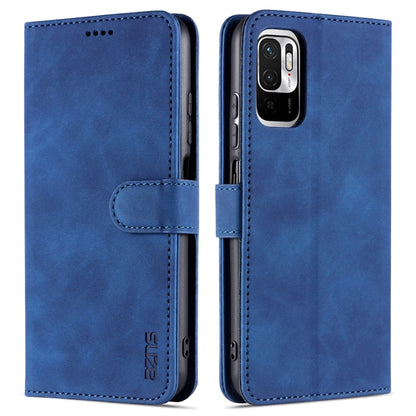 AZNS Skin Feel Calf Texture Horizontal Flip Leather Case with Card Slots & Holder & Wallet, For Xiaomi Redmi K40 Pro, For Xiaomi Poco F3, For Xiaomi Redmi Note 9 5G, For Xiaomi Redmi Note 10 5G