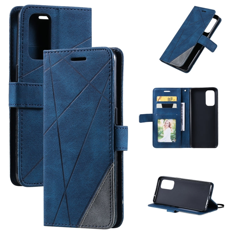 Skin Feel Splicing Horizontal Flip Leather Case with Holder & Card Slots & Wallet & Photo Frame, For OPPO Reno5 5G, For OPPO Reno5 Pro 5G, For OPPO Reno5 Pro+ 5G, For OPPO Reno6 Pro+ 5G