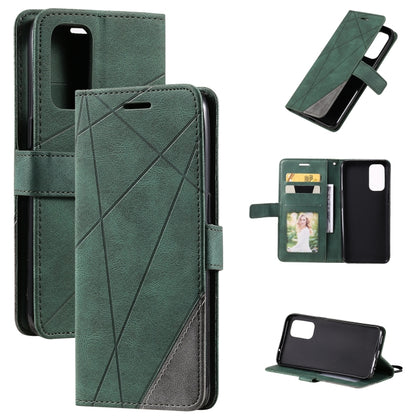 Skin Feel Splicing Horizontal Flip Leather Case with Holder & Card Slots & Wallet & Photo Frame, For OPPO Reno5 5G, For OPPO Reno5 Pro 5G, For OPPO Reno5 Pro+ 5G, For OPPO Reno6 Pro+ 5G
