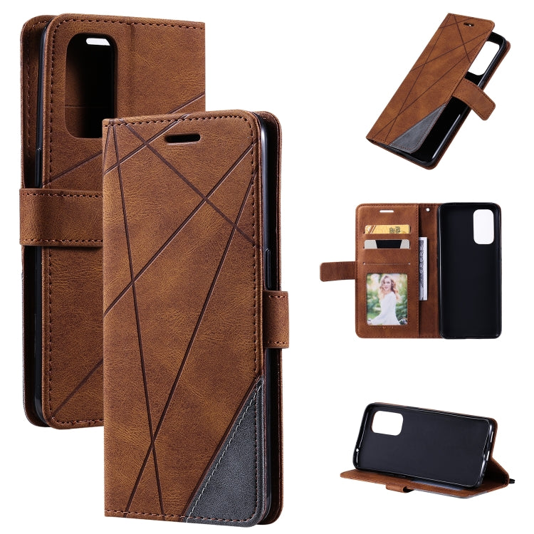 Skin Feel Splicing Horizontal Flip Leather Case with Holder & Card Slots & Wallet & Photo Frame, For OPPO Reno5 5G, For OPPO Reno5 Pro 5G, For OPPO Reno5 Pro+ 5G, For OPPO Reno6 Pro+ 5G