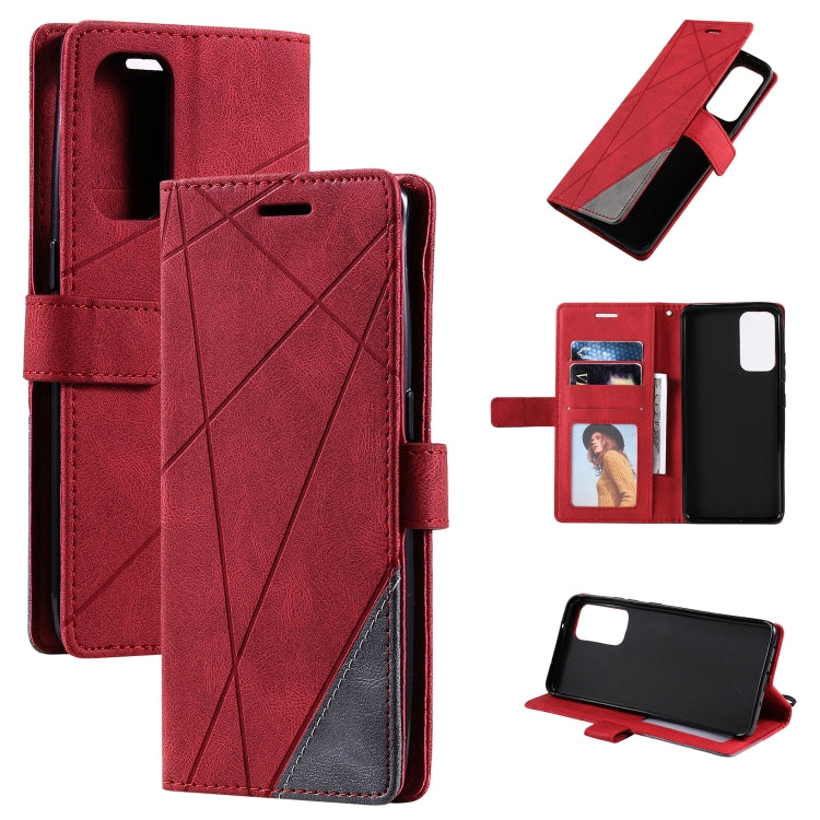 Skin Feel Splicing Horizontal Flip Leather Case with Holder & Card Slots & Wallet & Photo Frame, For OPPO Reno5 5G, For OPPO Reno5 Pro 5G, For OPPO Reno5 Pro+ 5G, For OPPO Reno6 Pro+ 5G