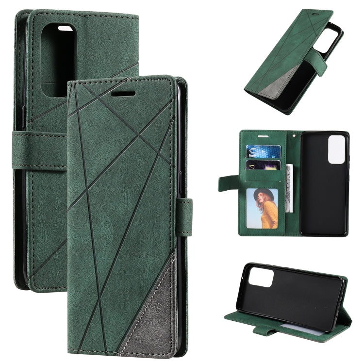 Skin Feel Splicing Horizontal Flip Leather Case with Holder & Card Slots & Wallet & Photo Frame, For OPPO Reno5 5G, For OPPO Reno5 Pro 5G, For OPPO Reno5 Pro+ 5G, For OPPO Reno6 Pro+ 5G