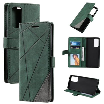 Skin Feel Splicing Horizontal Flip Leather Case with Holder & Card Slots & Wallet & Photo Frame, For OPPO Reno5 5G, For OPPO Reno5 Pro 5G, For OPPO Reno5 Pro+ 5G, For OPPO Reno6 Pro+ 5G