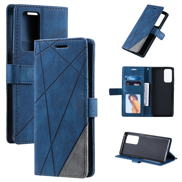 Skin Feel Splicing Horizontal Flip Leather Case with Holder & Card Slots & Wallet & Photo Frame, For OPPO Reno5 5G, For OPPO Reno5 Pro 5G, For OPPO Reno5 Pro+ 5G, For OPPO Reno6 Pro+ 5G