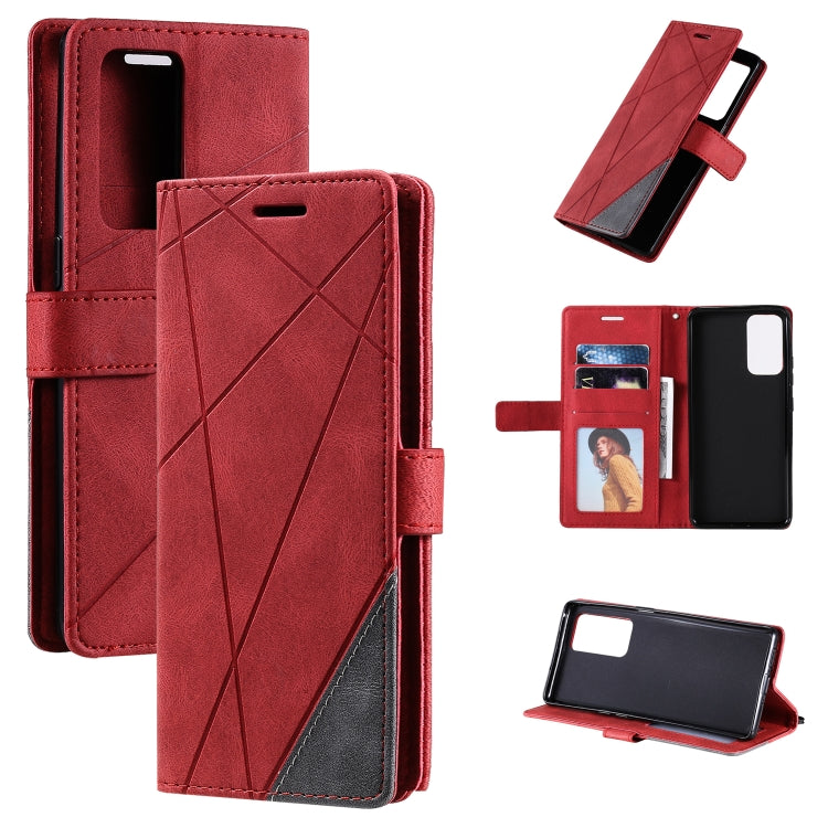 Skin Feel Splicing Horizontal Flip Leather Case with Holder & Card Slots & Wallet & Photo Frame, For OPPO Reno5 5G, For OPPO Reno5 Pro 5G, For OPPO Reno5 Pro+ 5G, For OPPO Reno6 Pro+ 5G