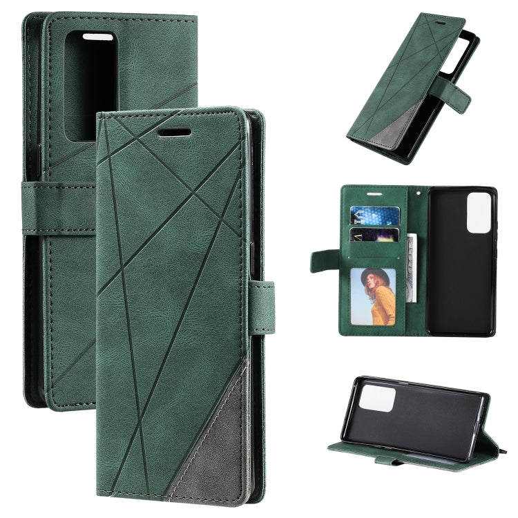 Skin Feel Splicing Horizontal Flip Leather Case with Holder & Card Slots & Wallet & Photo Frame, For OPPO Reno5 5G, For OPPO Reno5 Pro 5G, For OPPO Reno5 Pro+ 5G, For OPPO Reno6 Pro+ 5G