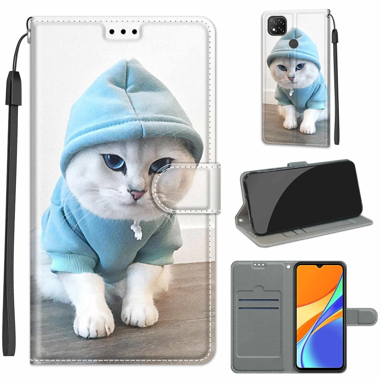 Voltage Coloured Drawing Magnetic Clasp Horizontal Flip PU Leather Case with Holder & Card Slots, For Xiaomi Redmi 9C