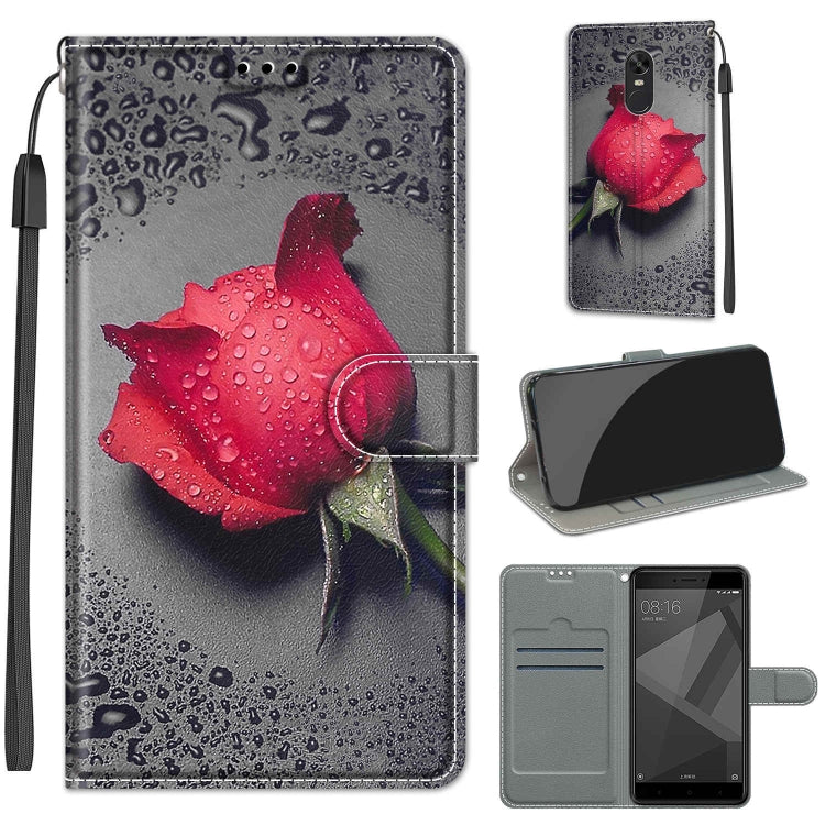 Voltage Coloured Drawing Magnetic Clasp Horizontal Flip PU Leather Case with Holder & Card Slots, For Xiaomi Redmi Note 4X