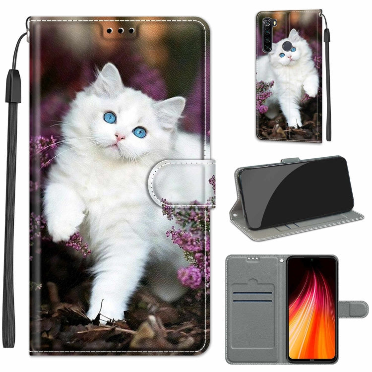 Voltage Coloured Drawing Magnetic Clasp Horizontal Flip PU Leather Case with Holder & Card Slots, For Xiaomi Redmi Note 8