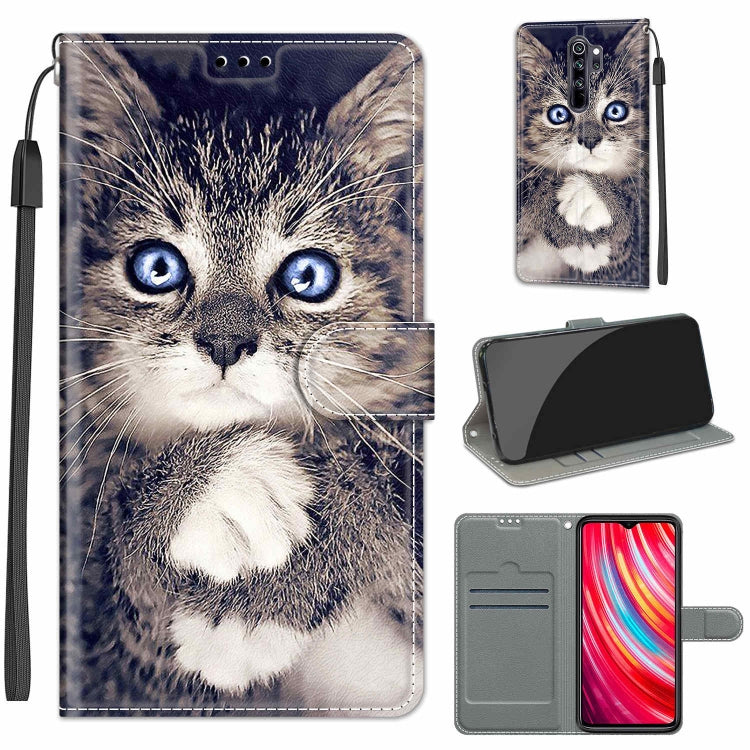 Voltage Coloured Drawing Magnetic Clasp Horizontal Flip PU Leather Case with Holder & Card Slots, For Xiaomi Redmi Note 8 Pro