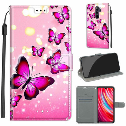 Voltage Coloured Drawing Magnetic Clasp Horizontal Flip PU Leather Case with Holder & Card Slots, For Xiaomi Redmi Note 8 Pro