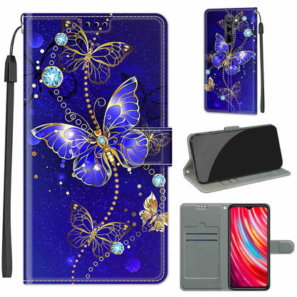 Voltage Coloured Drawing Magnetic Clasp Horizontal Flip PU Leather Case with Holder & Card Slots, For Xiaomi Redmi Note 8 Pro