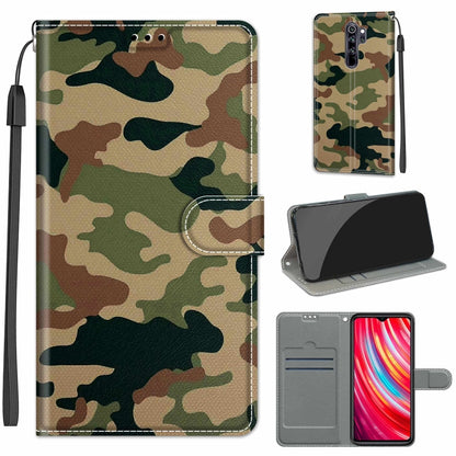 Voltage Coloured Drawing Magnetic Clasp Horizontal Flip PU Leather Case with Holder & Card Slots, For Xiaomi Redmi Note 8 Pro