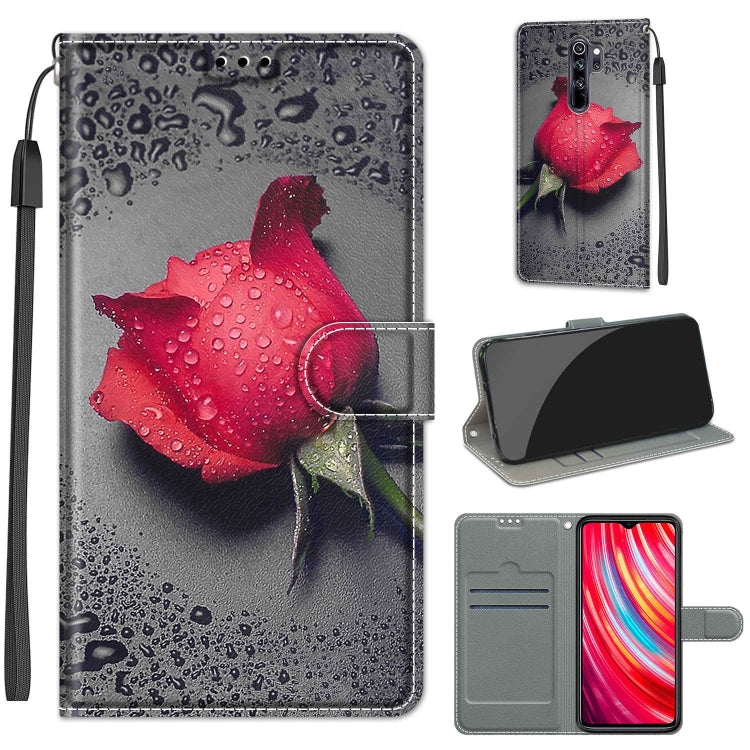 Voltage Coloured Drawing Magnetic Clasp Horizontal Flip PU Leather Case with Holder & Card Slots, For Xiaomi Redmi Note 8 Pro