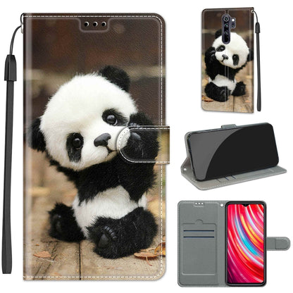 Voltage Coloured Drawing Magnetic Clasp Horizontal Flip PU Leather Case with Holder & Card Slots, For Xiaomi Redmi Note 8 Pro