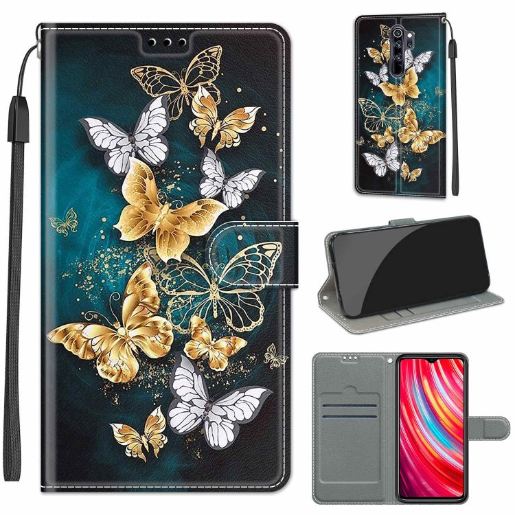 Voltage Coloured Drawing Magnetic Clasp Horizontal Flip PU Leather Case with Holder & Card Slots, For Xiaomi Redmi Note 8 Pro
