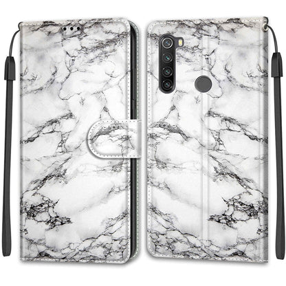 Voltage Coloured Drawing Magnetic Clasp Horizontal Flip PU Leather Case with Holder & Card Slots, For Xiaomi Redmi Note 8T