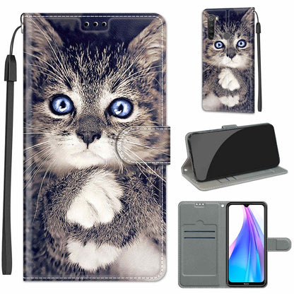 Voltage Coloured Drawing Magnetic Clasp Horizontal Flip PU Leather Case with Holder & Card Slots, For Xiaomi Redmi Note 8T