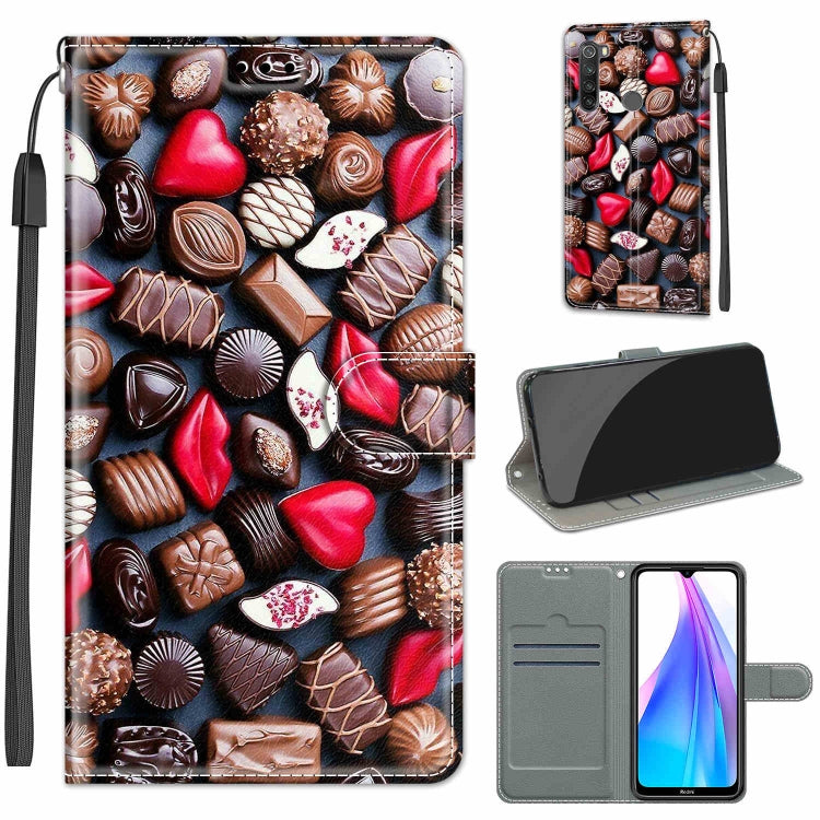 Voltage Coloured Drawing Magnetic Clasp Horizontal Flip PU Leather Case with Holder & Card Slots, For Xiaomi Redmi Note 8T