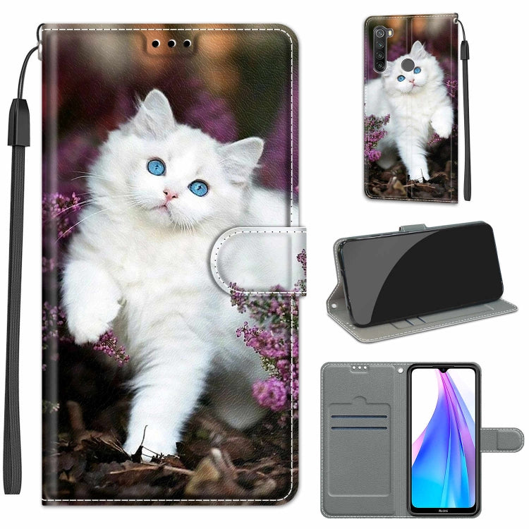 Voltage Coloured Drawing Magnetic Clasp Horizontal Flip PU Leather Case with Holder & Card Slots, For Xiaomi Redmi Note 8T