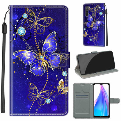 Voltage Coloured Drawing Magnetic Clasp Horizontal Flip PU Leather Case with Holder & Card Slots, For Xiaomi Redmi Note 8T