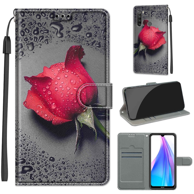 Voltage Coloured Drawing Magnetic Clasp Horizontal Flip PU Leather Case with Holder & Card Slots, For Xiaomi Redmi Note 8T