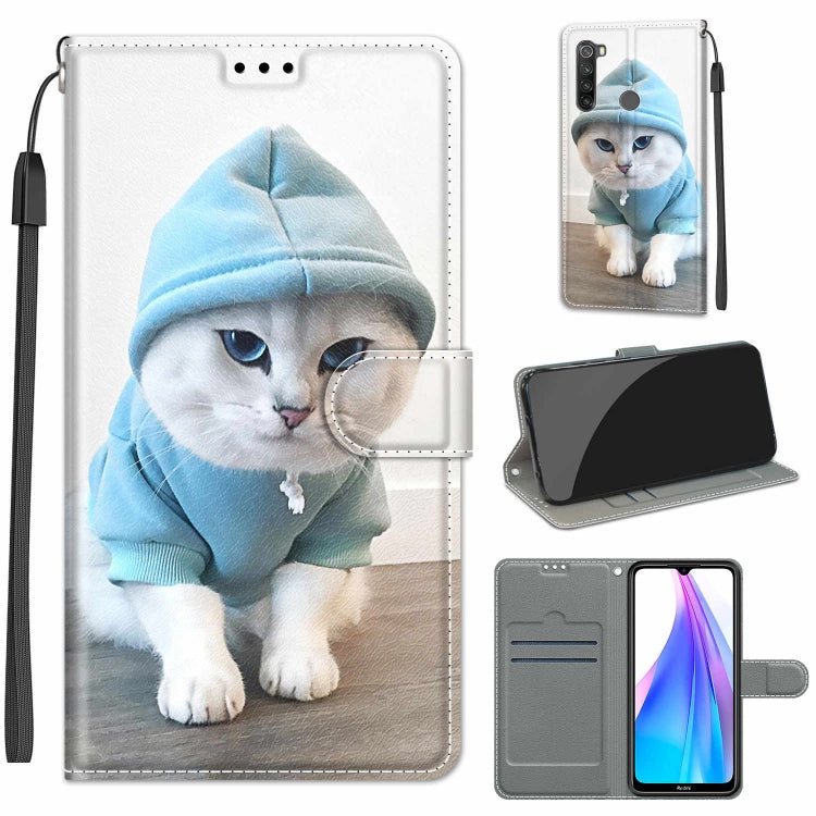 Voltage Coloured Drawing Magnetic Clasp Horizontal Flip PU Leather Case with Holder & Card Slots, For Xiaomi Redmi Note 8T