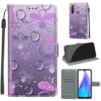 Voltage Coloured Drawing Magnetic Clasp Horizontal Flip PU Leather Case with Holder & Card Slots, For Xiaomi Redmi Note 8T
