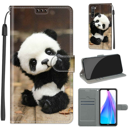 Voltage Coloured Drawing Magnetic Clasp Horizontal Flip PU Leather Case with Holder & Card Slots, For Xiaomi Redmi Note 8T
