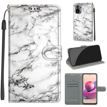 Voltage Coloured Drawing Magnetic Clasp Horizontal Flip PU Leather Case with Holder & Card Slots, For Xiaomi Redmi Note 10 4G/Note 10S