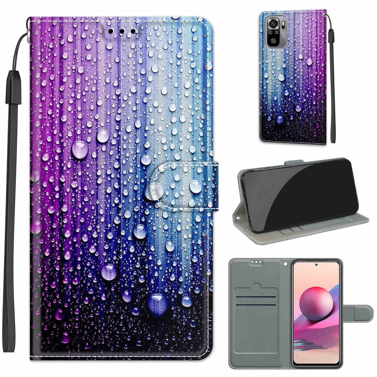 Voltage Coloured Drawing Magnetic Clasp Horizontal Flip PU Leather Case with Holder & Card Slots, For Xiaomi Redmi Note 10 4G/Note 10S