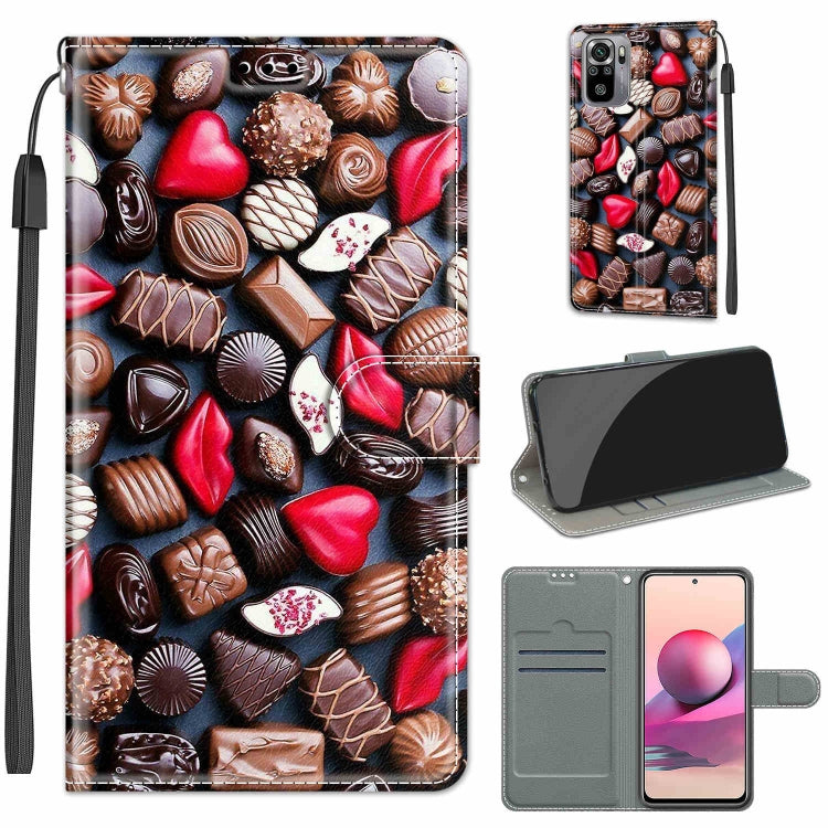 Voltage Coloured Drawing Magnetic Clasp Horizontal Flip PU Leather Case with Holder & Card Slots, For Xiaomi Redmi Note 10 4G/Note 10S
