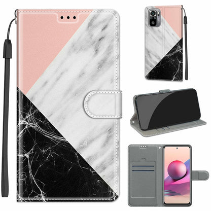 Voltage Coloured Drawing Magnetic Clasp Horizontal Flip PU Leather Case with Holder & Card Slots, For Xiaomi Redmi Note 10 4G/Note 10S