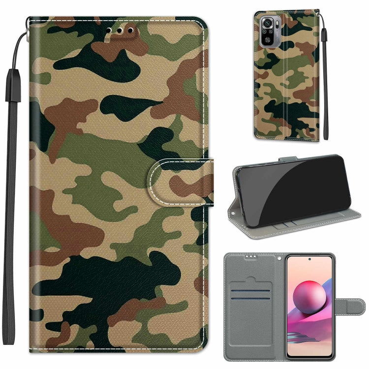 Voltage Coloured Drawing Magnetic Clasp Horizontal Flip PU Leather Case with Holder & Card Slots, For Xiaomi Redmi Note 10 4G/Note 10S
