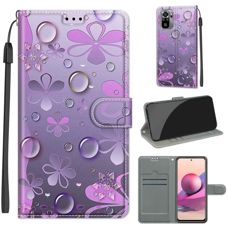 Voltage Coloured Drawing Magnetic Clasp Horizontal Flip PU Leather Case with Holder & Card Slots, For Xiaomi Redmi Note 10 4G/Note 10S