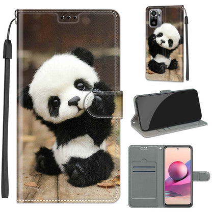 Voltage Coloured Drawing Magnetic Clasp Horizontal Flip PU Leather Case with Holder & Card Slots, For Xiaomi Redmi Note 10 4G/Note 10S