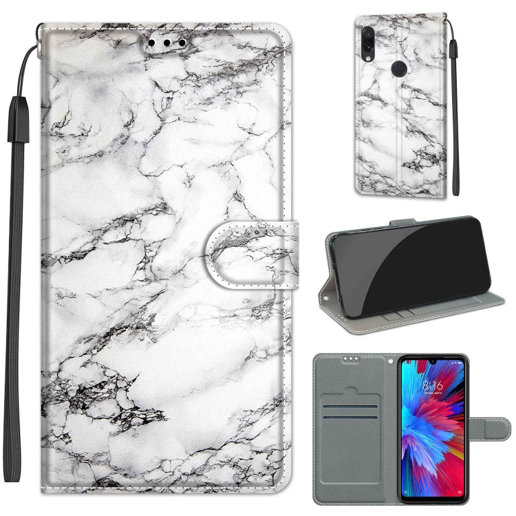 Voltage Coloured Drawing Magnetic Clasp Horizontal Flip PU Leather Case with Holder & Card Slots, For Xiaomi Redmi Note 7