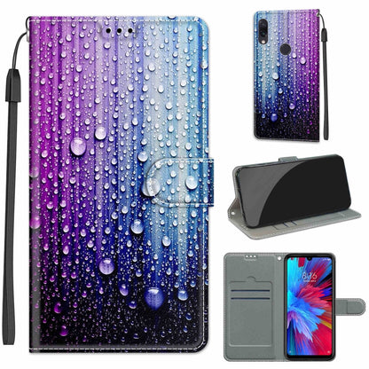 Voltage Coloured Drawing Magnetic Clasp Horizontal Flip PU Leather Case with Holder & Card Slots, For Xiaomi Redmi Note 7