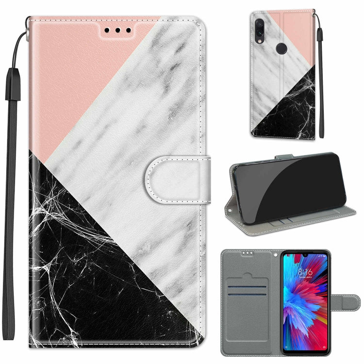 Voltage Coloured Drawing Magnetic Clasp Horizontal Flip PU Leather Case with Holder & Card Slots, For Xiaomi Redmi Note 7