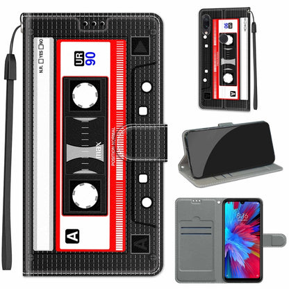 Voltage Coloured Drawing Magnetic Clasp Horizontal Flip PU Leather Case with Holder & Card Slots, For Xiaomi Redmi Note 7