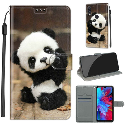 Voltage Coloured Drawing Magnetic Clasp Horizontal Flip PU Leather Case with Holder & Card Slots, For Xiaomi Redmi Note 7