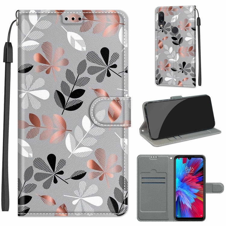 Voltage Coloured Drawing Magnetic Clasp Horizontal Flip PU Leather Case with Holder & Card Slots, For Xiaomi Redmi Note 7