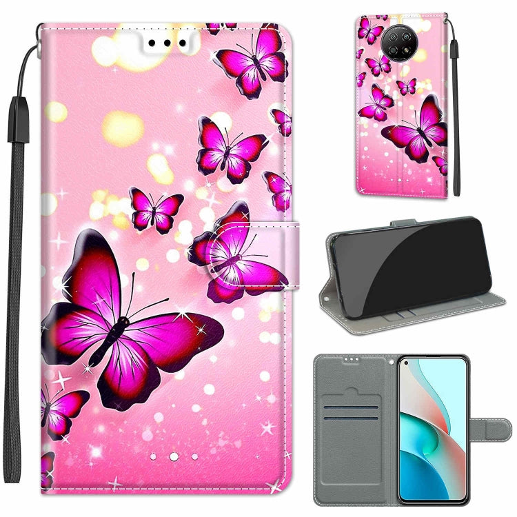 Voltage Coloured Drawing Magnetic Clasp Horizontal Flip PU Leather Case with Holder & Card Slots, For Xiaomi Redmi Note 9 5G/ 9T