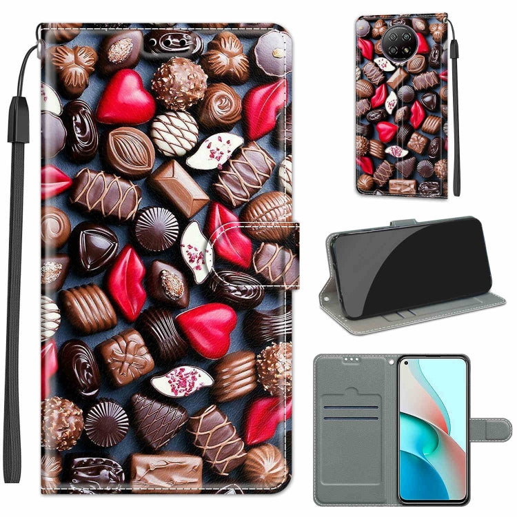 Voltage Coloured Drawing Magnetic Clasp Horizontal Flip PU Leather Case with Holder & Card Slots, For Xiaomi Redmi Note 9 5G/ 9T