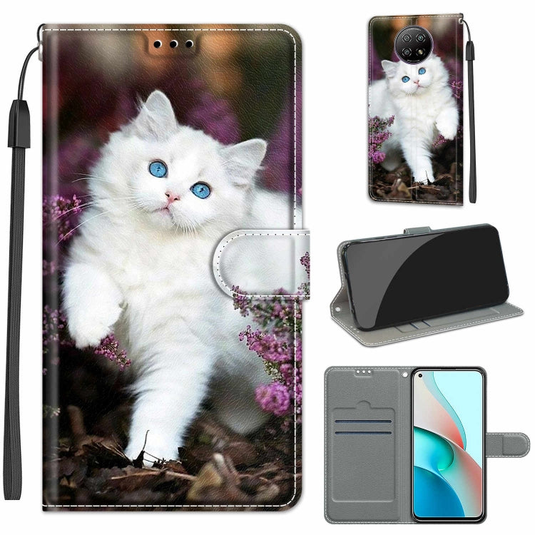 Voltage Coloured Drawing Magnetic Clasp Horizontal Flip PU Leather Case with Holder & Card Slots, For Xiaomi Redmi Note 9 5G/ 9T