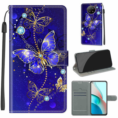 Voltage Coloured Drawing Magnetic Clasp Horizontal Flip PU Leather Case with Holder & Card Slots, For Xiaomi Redmi Note 9 5G/ 9T