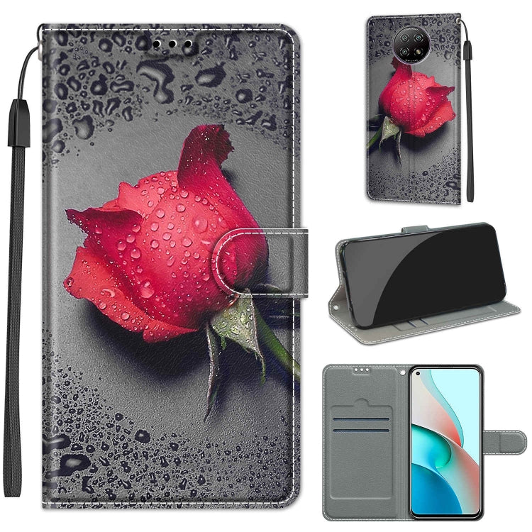 Voltage Coloured Drawing Magnetic Clasp Horizontal Flip PU Leather Case with Holder & Card Slots, For Xiaomi Redmi Note 9 5G/ 9T