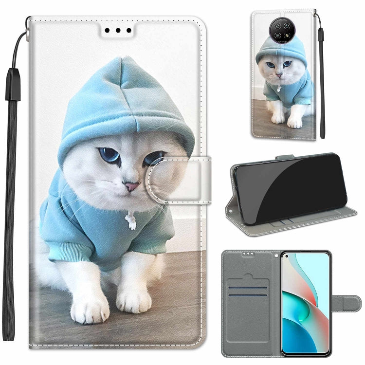 Voltage Coloured Drawing Magnetic Clasp Horizontal Flip PU Leather Case with Holder & Card Slots, For Xiaomi Redmi Note 9 5G/ 9T