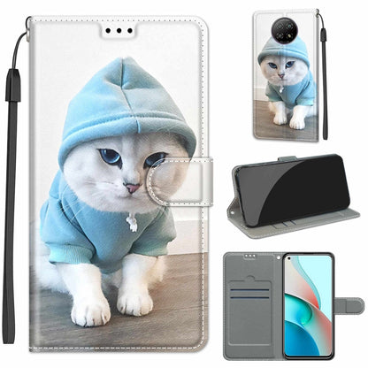 Voltage Coloured Drawing Magnetic Clasp Horizontal Flip PU Leather Case with Holder & Card Slots, For Xiaomi Redmi Note 9 5G/ 9T