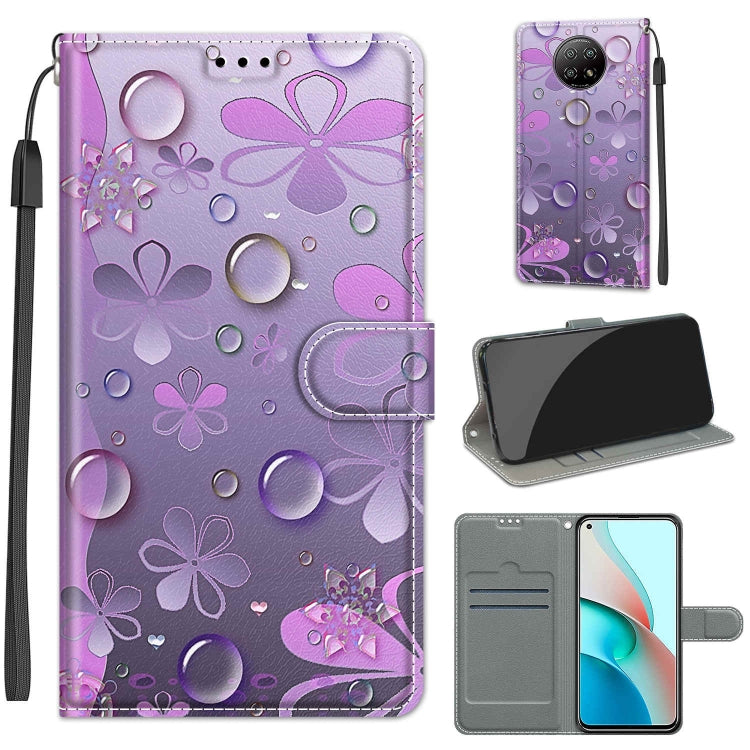 Voltage Coloured Drawing Magnetic Clasp Horizontal Flip PU Leather Case with Holder & Card Slots, For Xiaomi Redmi Note 9 5G/ 9T
